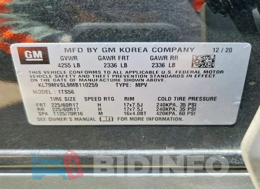 KL79MVSL9MB110259 Photo# 12