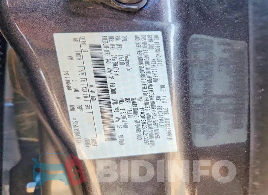 1FADP3M29JL213397 Photo# 12