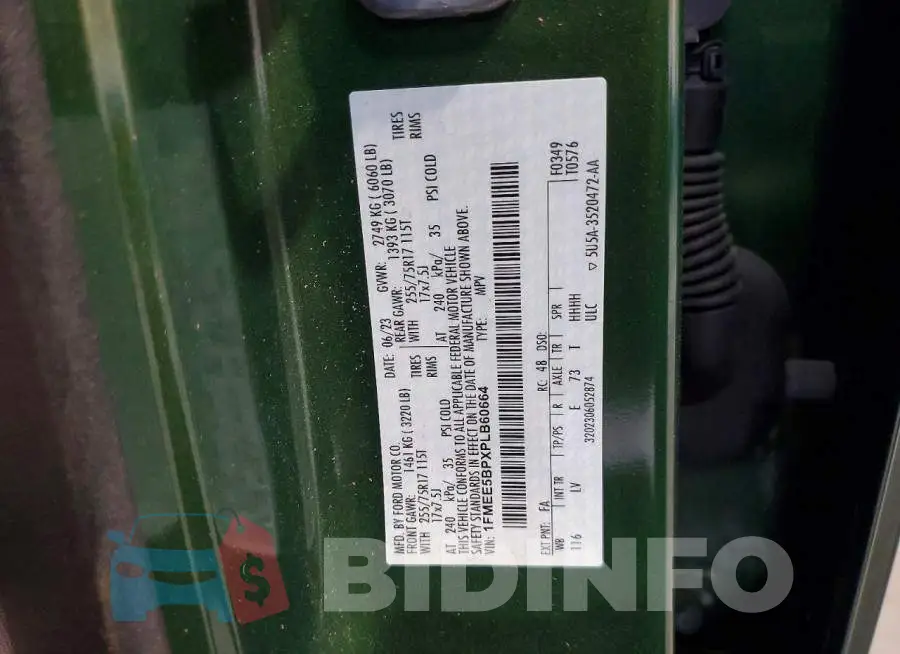 1FMEE5BPXPLB60664 Photo# 13