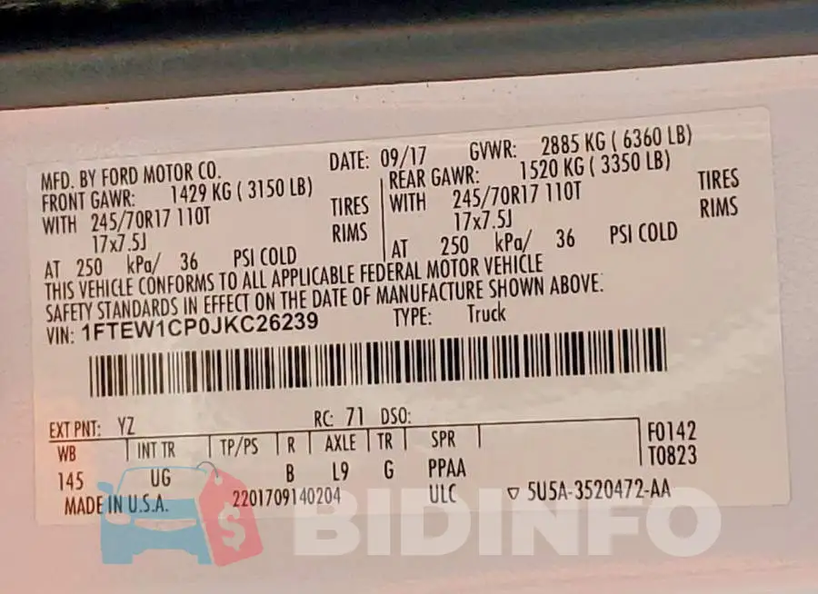 1FTEW1CP0JKC26239 Photo# 12
