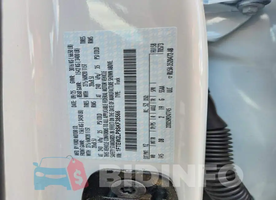 1FTEW2LP9SKF38566 Photo# 12
