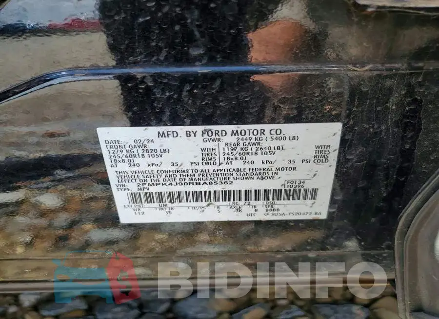 2FMPK4J90RBA85362 Photo# 13
