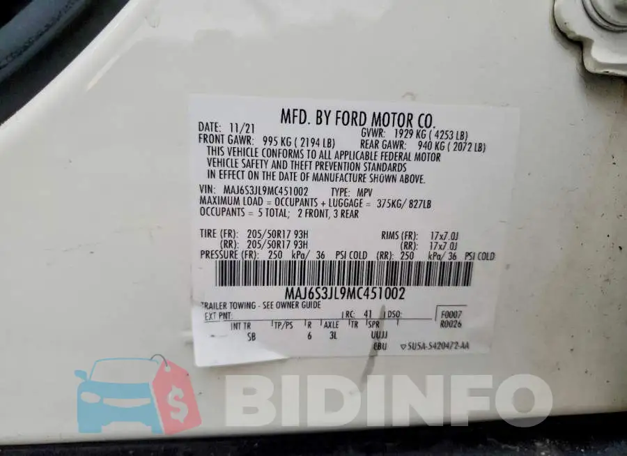 MAJ6S3JL9MC451002 Photo# 13