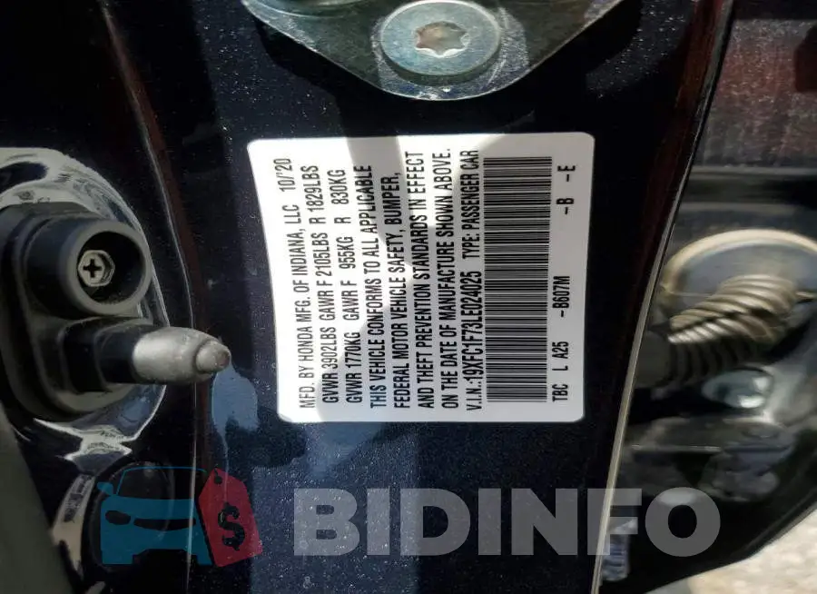 19XFC1F73LE024025 Photo# 13
