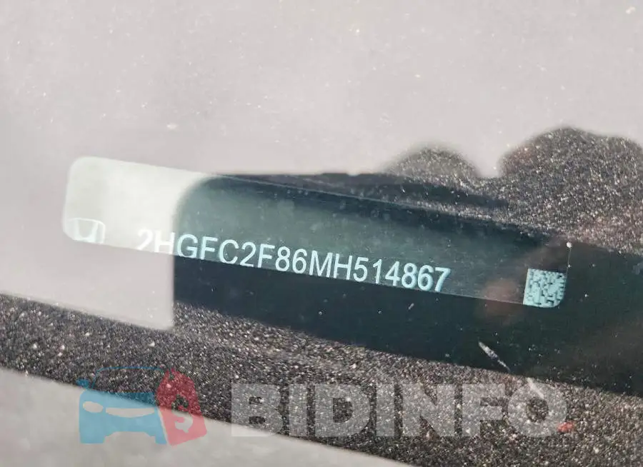 2HGFC2F86MH514867 Photo# 12