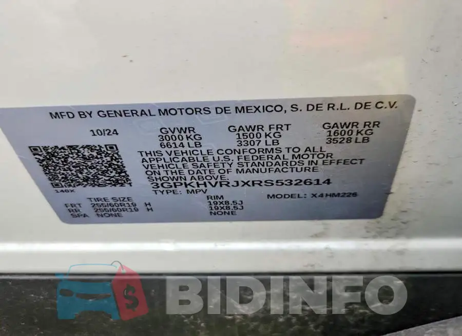 3GPKHVRJXRS532614 Photo# 12