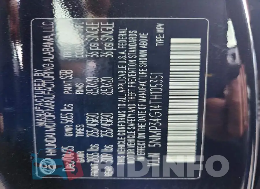 5NMP34G14TH105351 Photo# 13