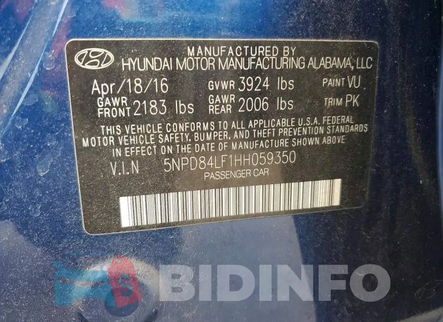 5NPD84LF1HH059350 Photo# 12