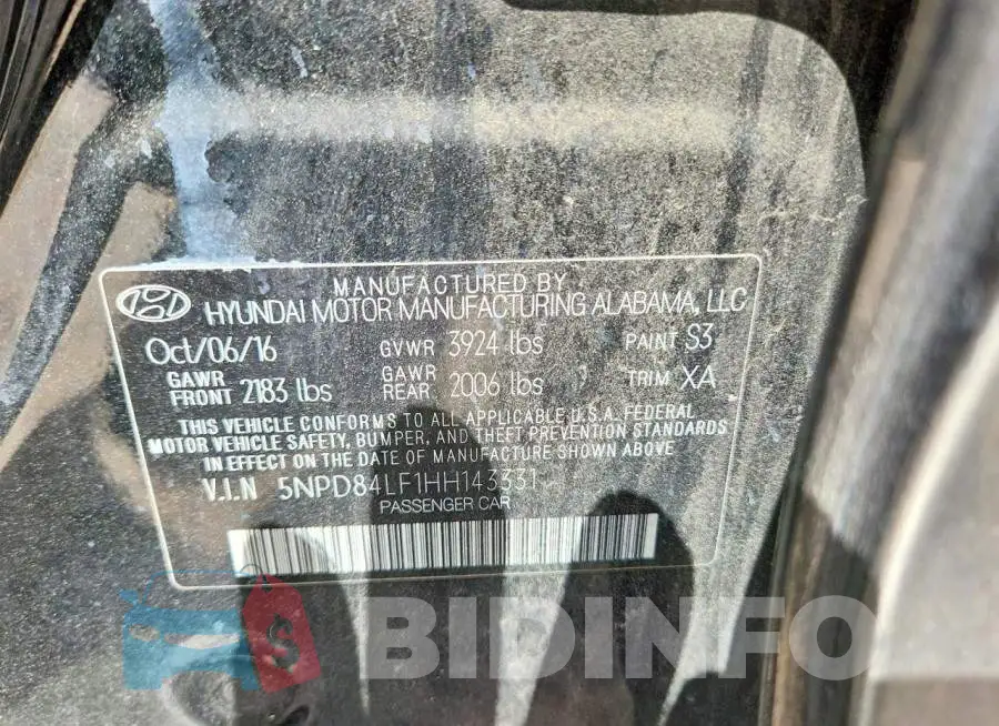 5NPD84LF1HH143331 Photo# 13