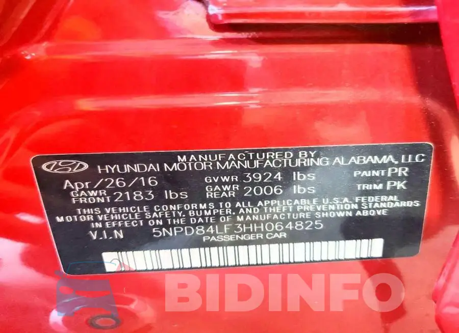 5NPD84LF3HH064825 Photo# 12
