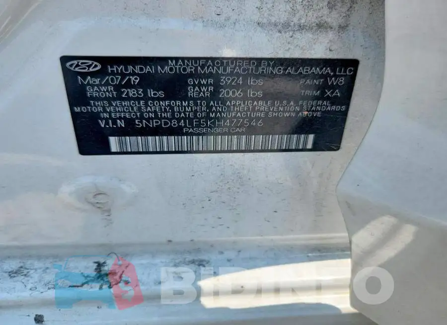 5NPD84LF5KH477546 Photo# 13