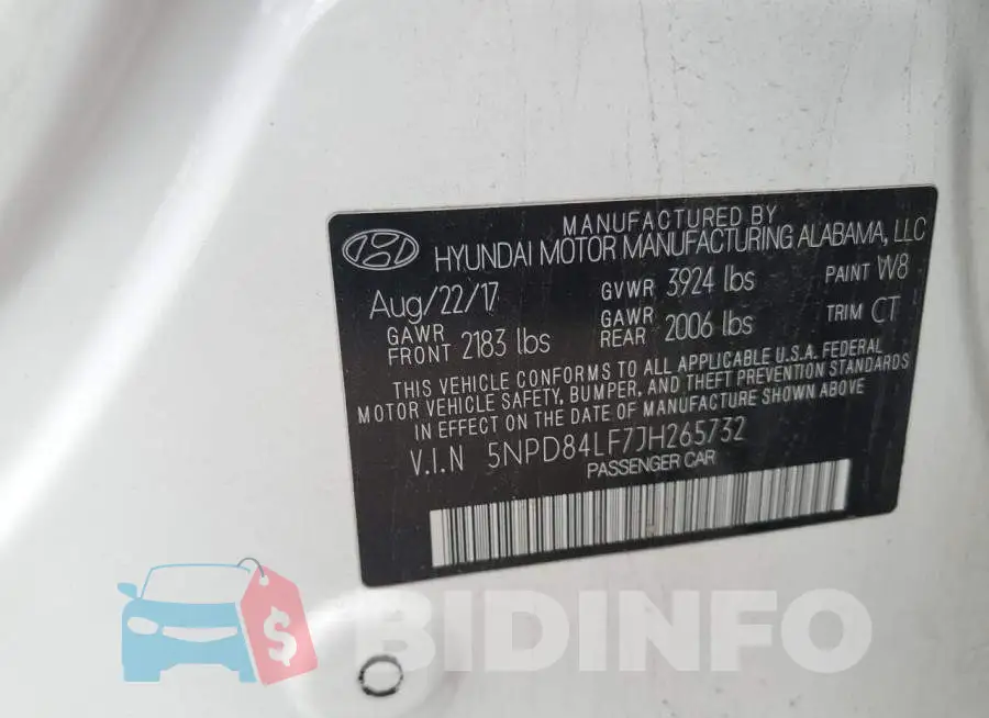 5NPD84LF7JH265732 Photo# 13