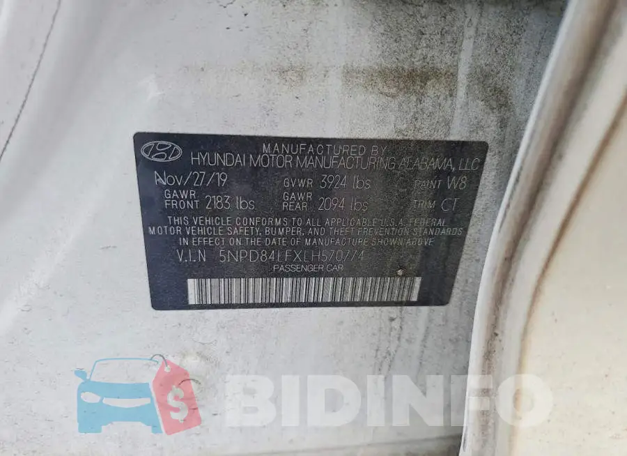 5NPD84LFXLH570774 Photo# 12
