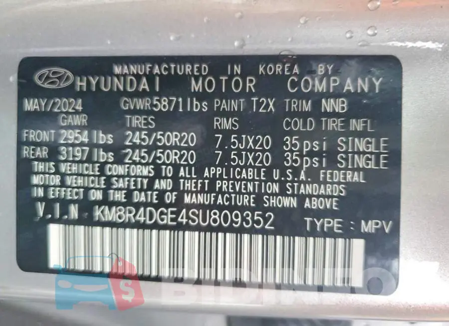 KM8R4DGE4SU809352 Photo# 13