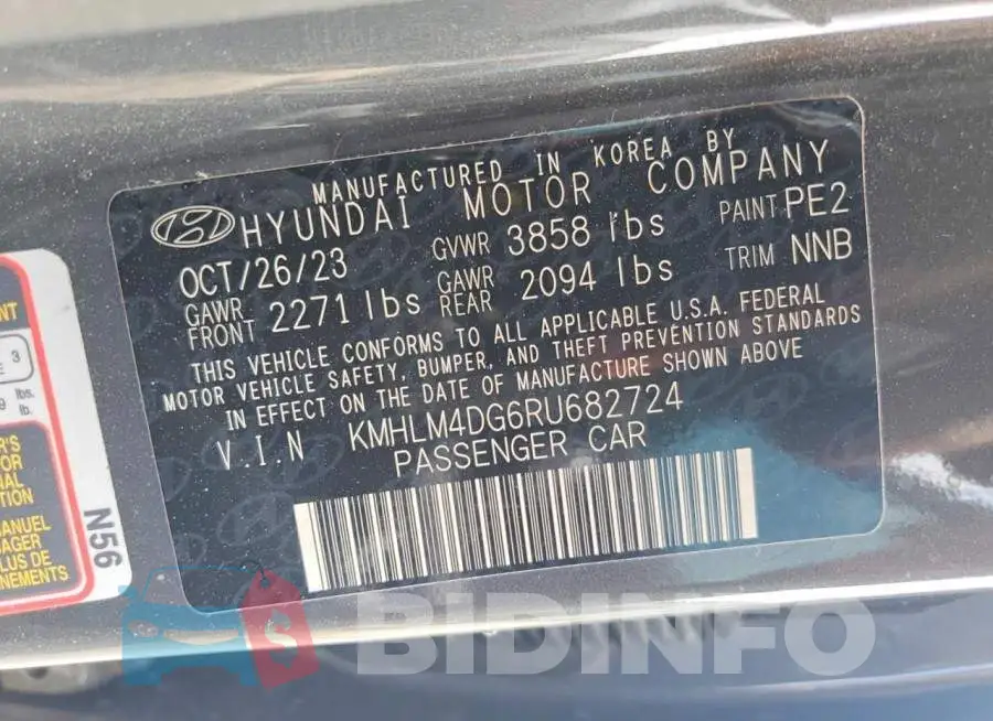KMHLM4DG6RU682724 Photo# 13