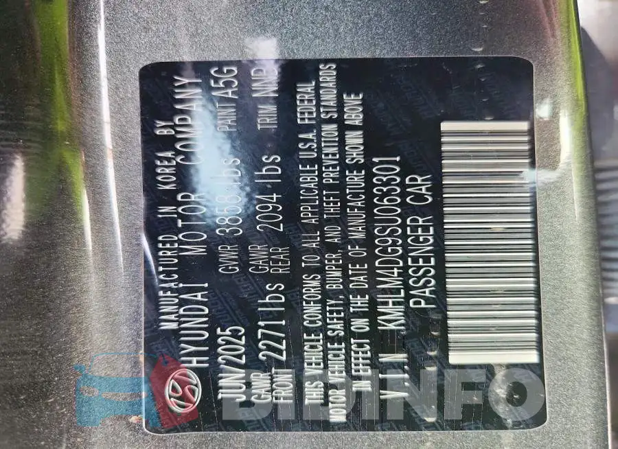 KMHLM4DG9SU063301 Photo# 13