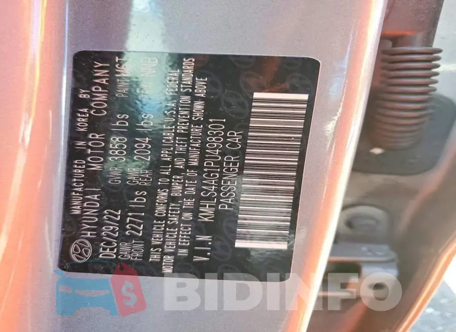 KMHLS4AG1PU498301 Photo# 12