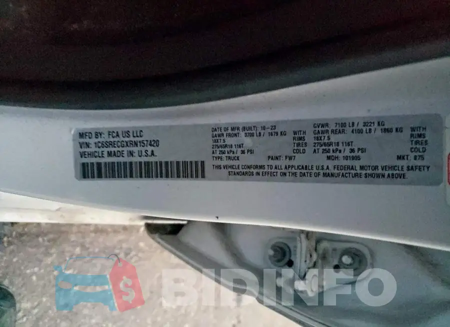 1C6SRECGXRN157420 Photo# 12