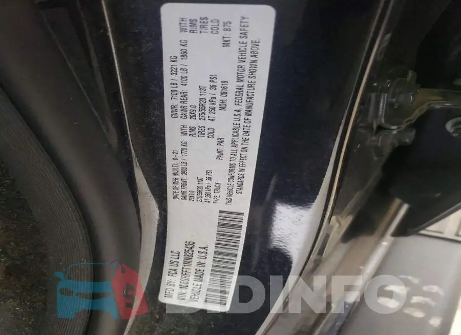 1C6SRFFT1MN825435 Photo# 13