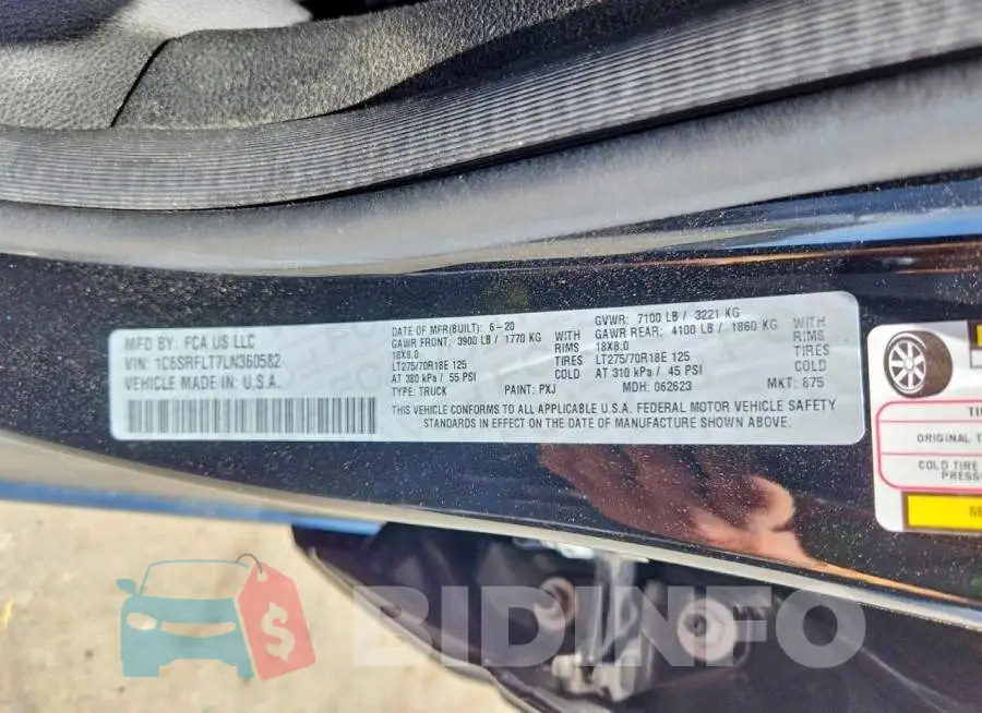 1C6SRFLT7LN360582 Photo# 12