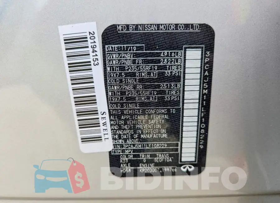3PCAJ5M11LF108229 Photo# 13