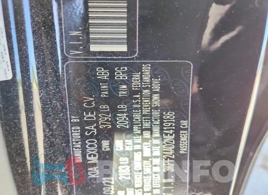 3KPF24AD2NE419186 Photo# 12