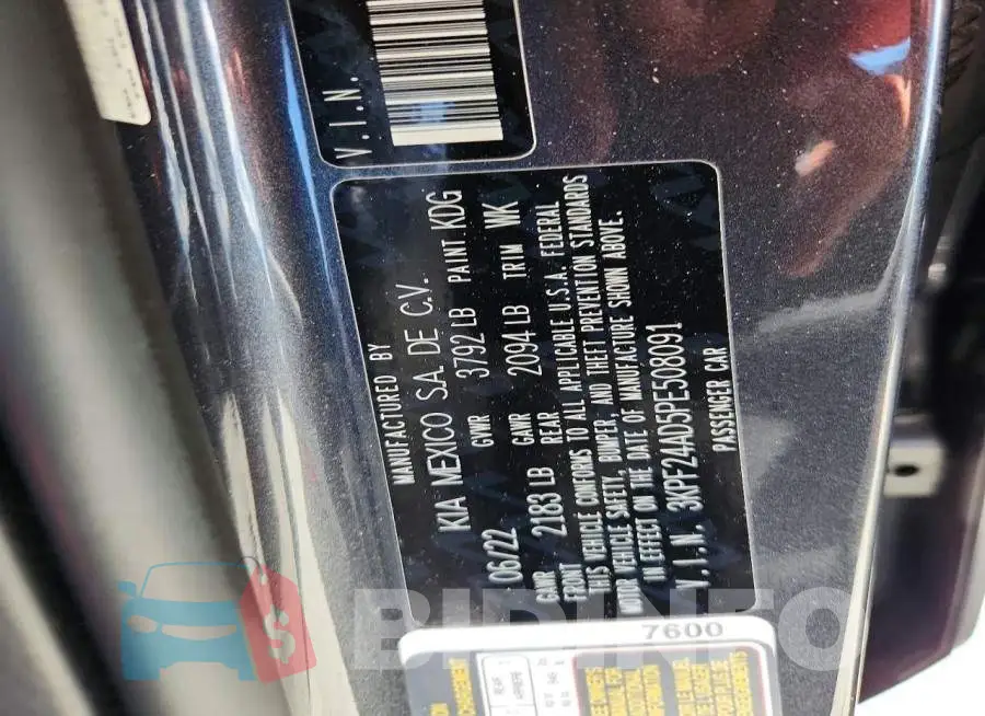 3KPF24AD5PE508091 Photo# 12