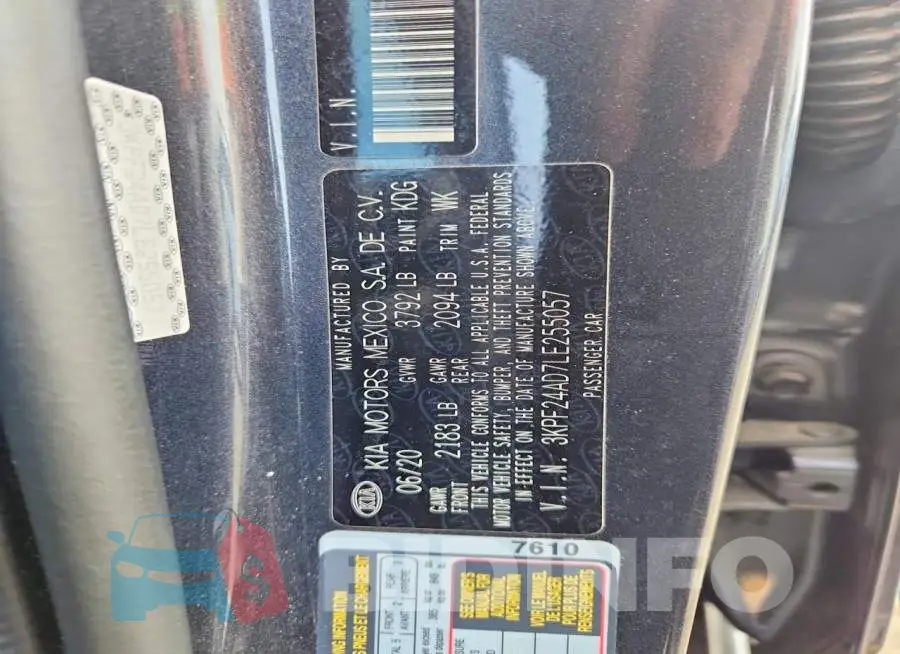 3KPF24AD7LE255057 Photo# 13