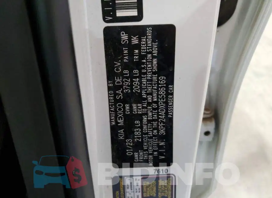 3KPF24ADXPE586169 Photo# 12