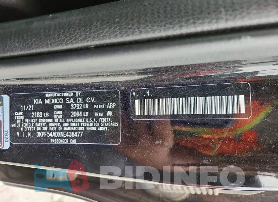 3KPF54ADXNE438477 Photo# 12