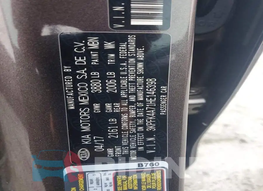 3KPFK4A71HE146398 Photo# 12