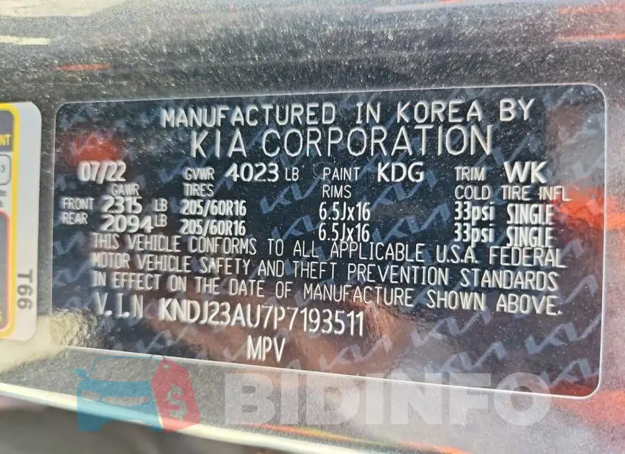 KNDJ23AU7P7193511 Photo# 13