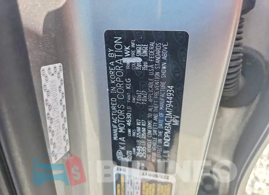 KNDPM3AC1M7944934 Photo# 13