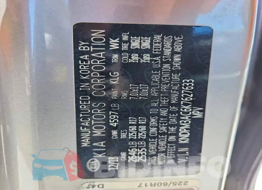 KNDPM3AC6K7627633 Photo# 13