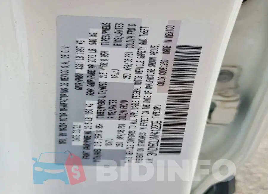 3MVDMBCLXNM412209 Photo# 13