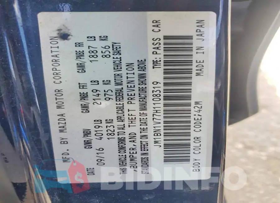 JM1BN1V77H1108319 Photo# 12