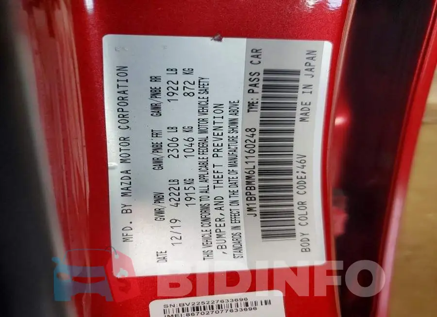 JM1BPBMM6L1160248 Photo# 12