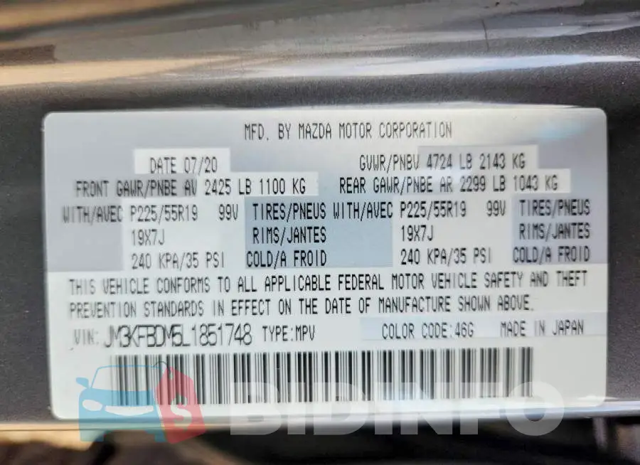 JM3KFBDM5L1851748 Photo# 12