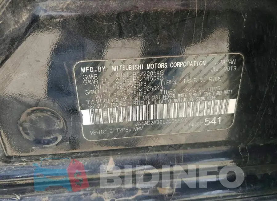 JA4AD2A32LZ005997 Photo# 12