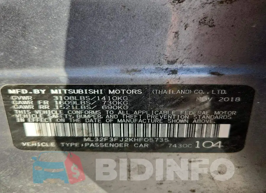 ML32F3FJ2KHF05735 Photo# 12