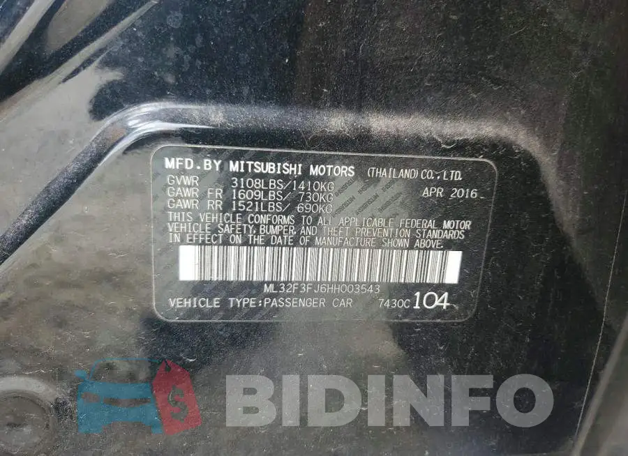 ML32F3FJ6HH003543 Photo# 12