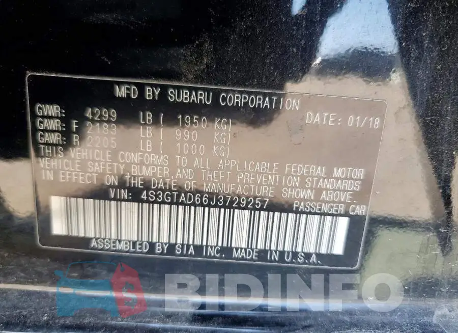 4S3GTAD66J3729257 Photo# 12