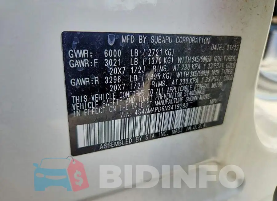 4S4WMAPD6N3419288 Photo# 13
