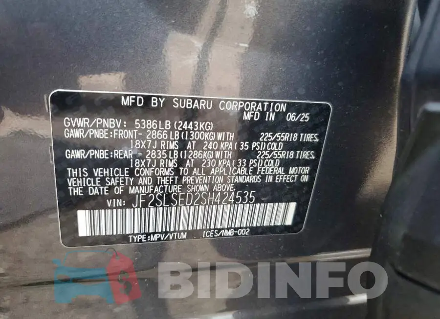 JF2SLSED2SH424535 Photo# 13