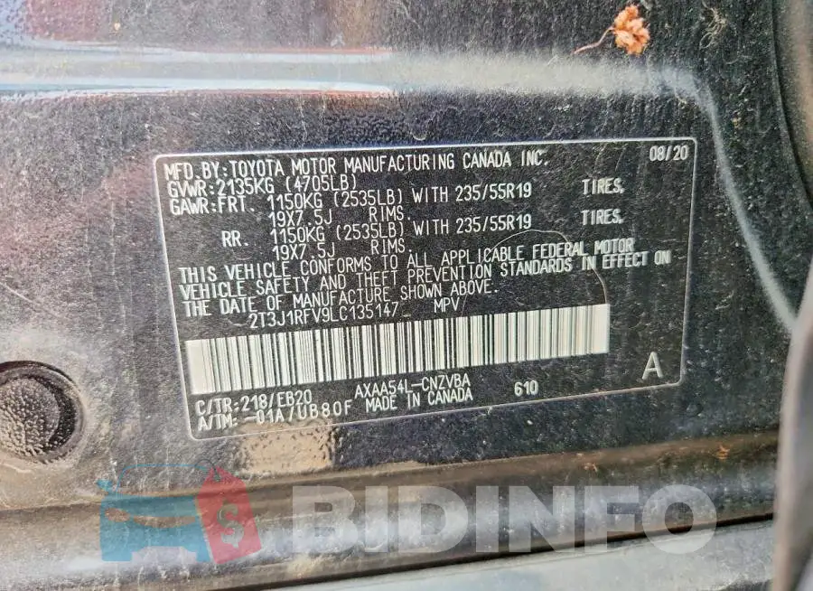 2T3J1RFV9LC135147 Photo# 13