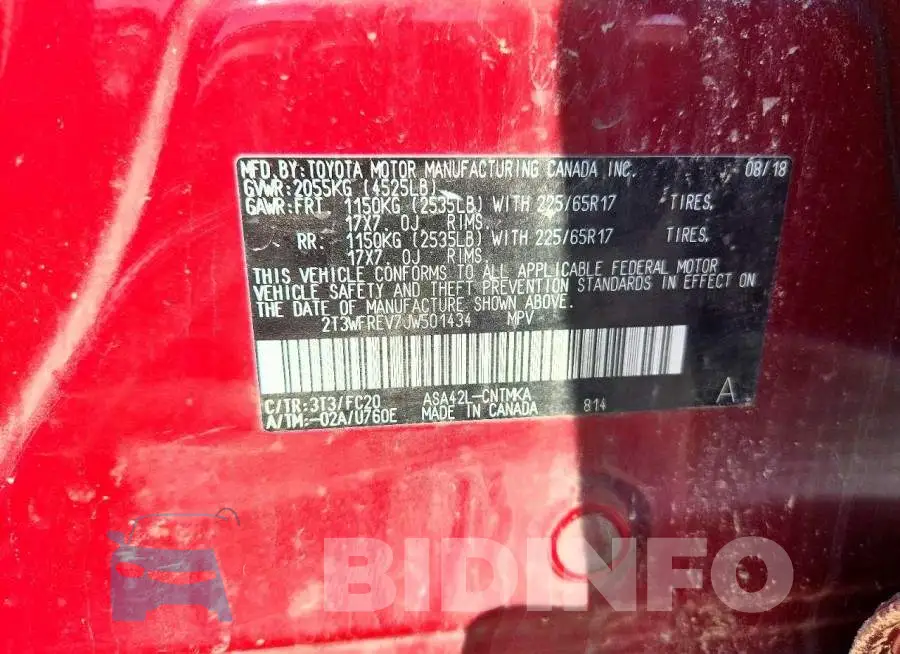 2T3WFREV7JW501434 Photo# 13