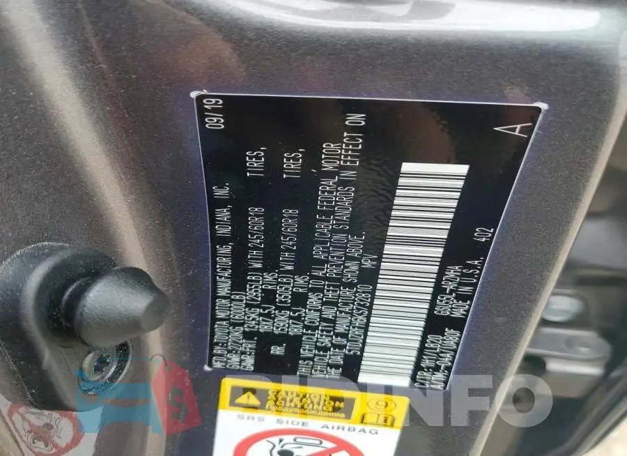5TDJZRFH6KS732810 Photo# 12