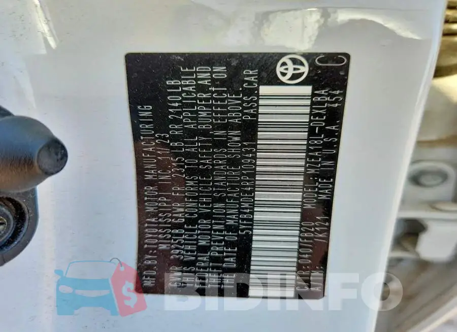 5YFB4MDE4RP109431 Photo# 12