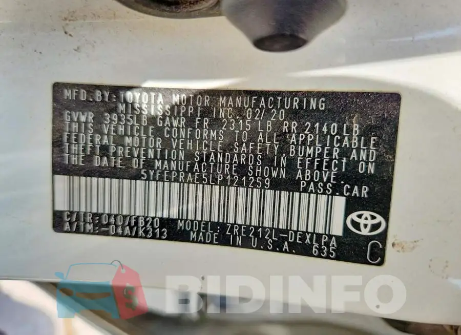 5YFEPRAE5LP121259 Photo# 12