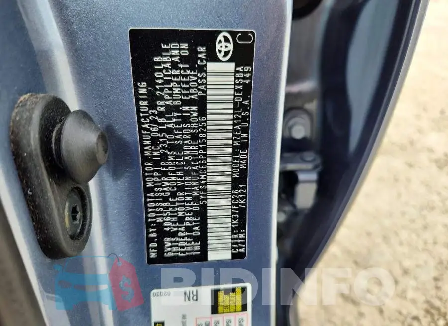 5YFS4MCE6PP158256 Photo# 12